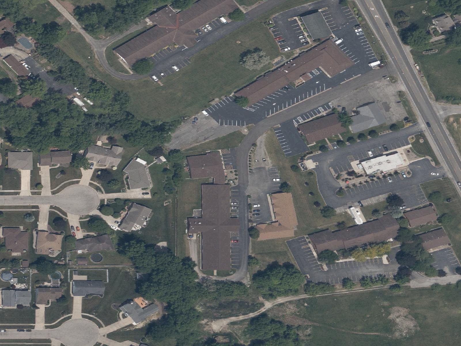 Aerial map context for Gracewoods Drive